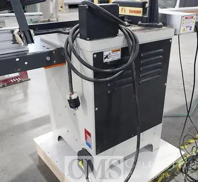 USED CANTEK CHOP SAW WITH INFEED