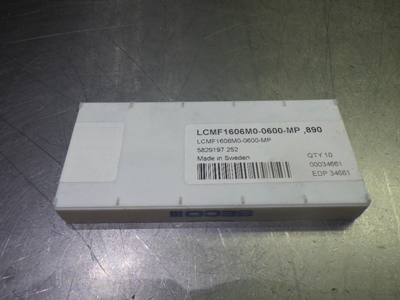 SECO Carbide Milling Inserts QTY10 LCMF1606M0-0600-MP 890 (LOC2028C)