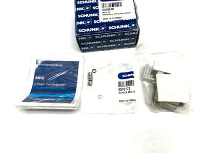 USED SCHUNK 2-FINGER PARALLEL FOR SMALL COMPONENTS MGP 25, 3MM STROKE PER JAW