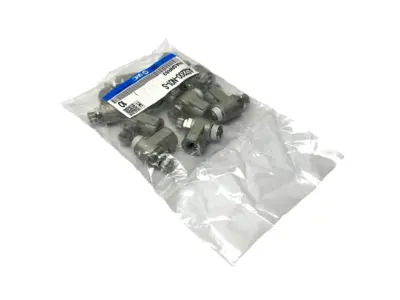 NEW SMC PNEUMATIC SPEED CONTROL VALVE 1/8" NPT PACKAGE OF 10