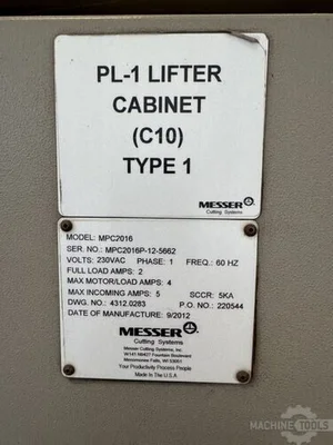 USED 2012 MESSER MPC2016