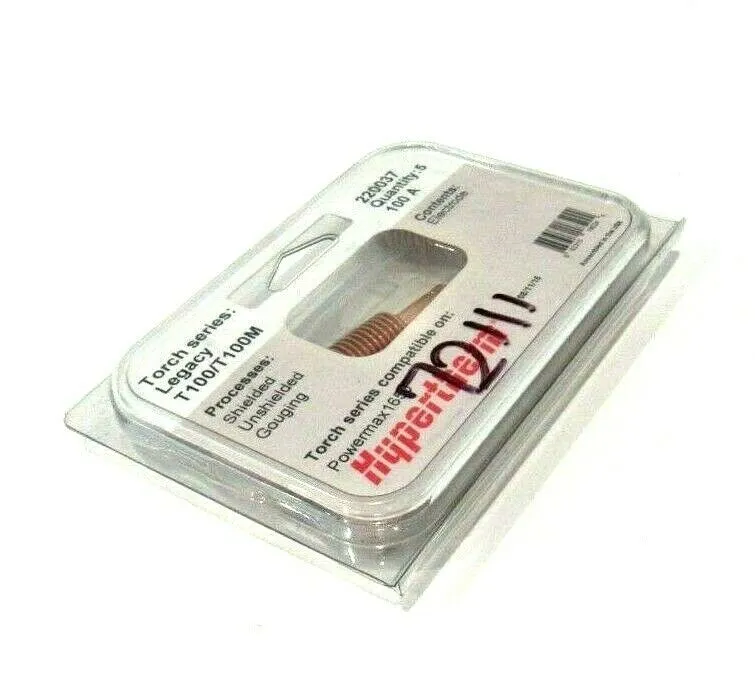 LOT OF 5 NEW HYPERTHERM 220037 ELECTRODES 100A