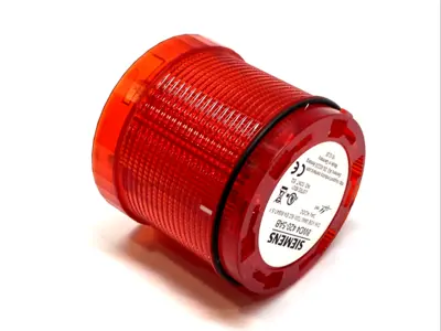 USED SIEMENS RED LED SIGNAL TOWER LIGHT 24V AC/DC LOT OF 3