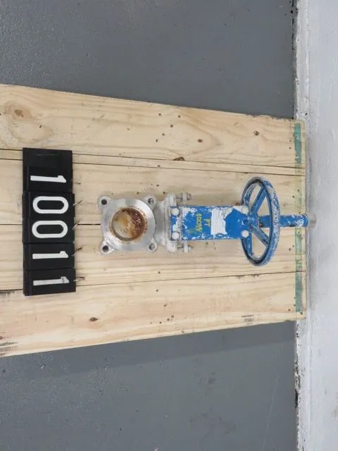 Orbinox  3"-150 knife gate valve, hand wheel operated