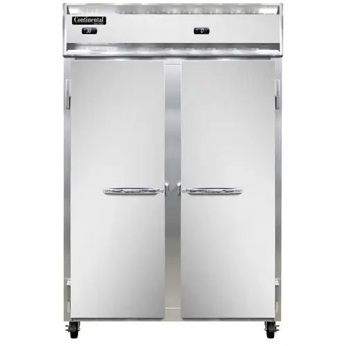 Continental 2RFN 52" Two Section Commercial Combo Refrigerator Freezer - Solid Doors, Dual Temp, 115v