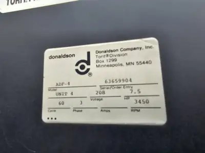 Used DONALDSON ADF-4 Dust Collectors British Columbia CA | Lenmark #237536