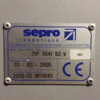 USED SEPRO ROBOTIQUE PIP 3041 BZ-V/A-BASE