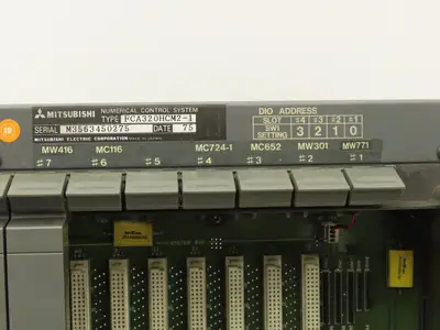 Mitsubishi FCA320HCM2-1 PCB Slot Rack Chassis & Backplane Card Assembly MC021D