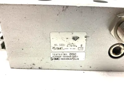 USED SMC GUIDED RODLESS PNEUMATIC CYLINDER