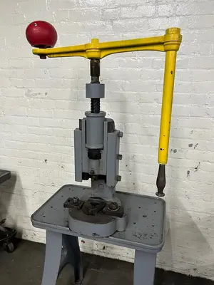 H. Blundell & Co Antique Hand Operated Stamping / Forming Screw press / Fly Press Providence RI - 1869