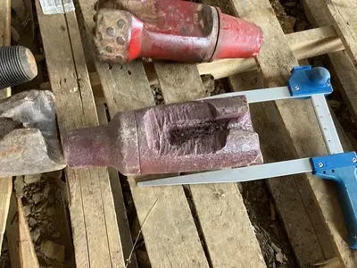 Used AFTERMARKET 5" O.D. X APPROX. 8-1/2" L. CABLE TOOL DRILLING CHISEL BIT Drills Pennsylvania US | East West Machinery & Drilling #1417239