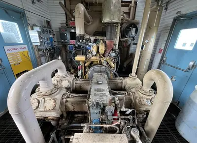 CAT  Gas Compressor Package Model G3408TA S/N 6NB01289 Ariel Model JGA-4-3 Stage S/N F-14205 Size 8 7/8 x 8 7/8 x 6.5 x 4.125 x 3” Stroke