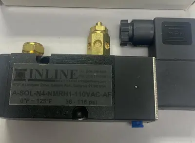 New | in-Stock INLINE A-SOL-N4-NMRH1-110V-AF Solenoid Valves Ohio US | Surplus Asset Holdings #1262602