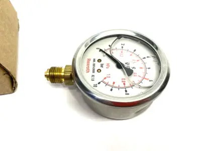 New | in-Stock BOSCH REXROTH MANOMETER PRESSURE GAUGE ABZMM 63- 10BAR/MPA-U/V006G Miscellaneous MRO | Maverick Industrial Sales #1121574