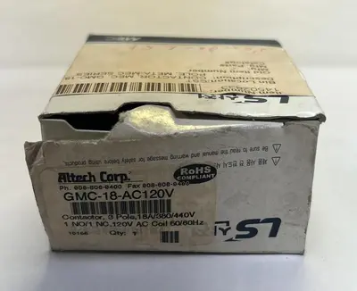 New | in-Stock ALTECH CORP GMC-18-AC120V Miscellaneous Equipment (Electrical & Power) Ohio US | Surplus Asset Holdings #1240236