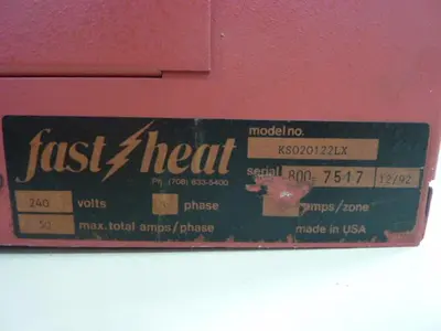 USED FAST HEAT KS020122LX