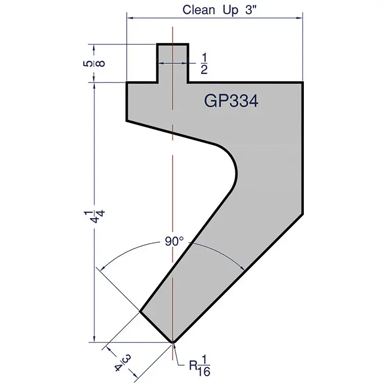 GP334 12 Ga Gooseneck die 10 ft long
