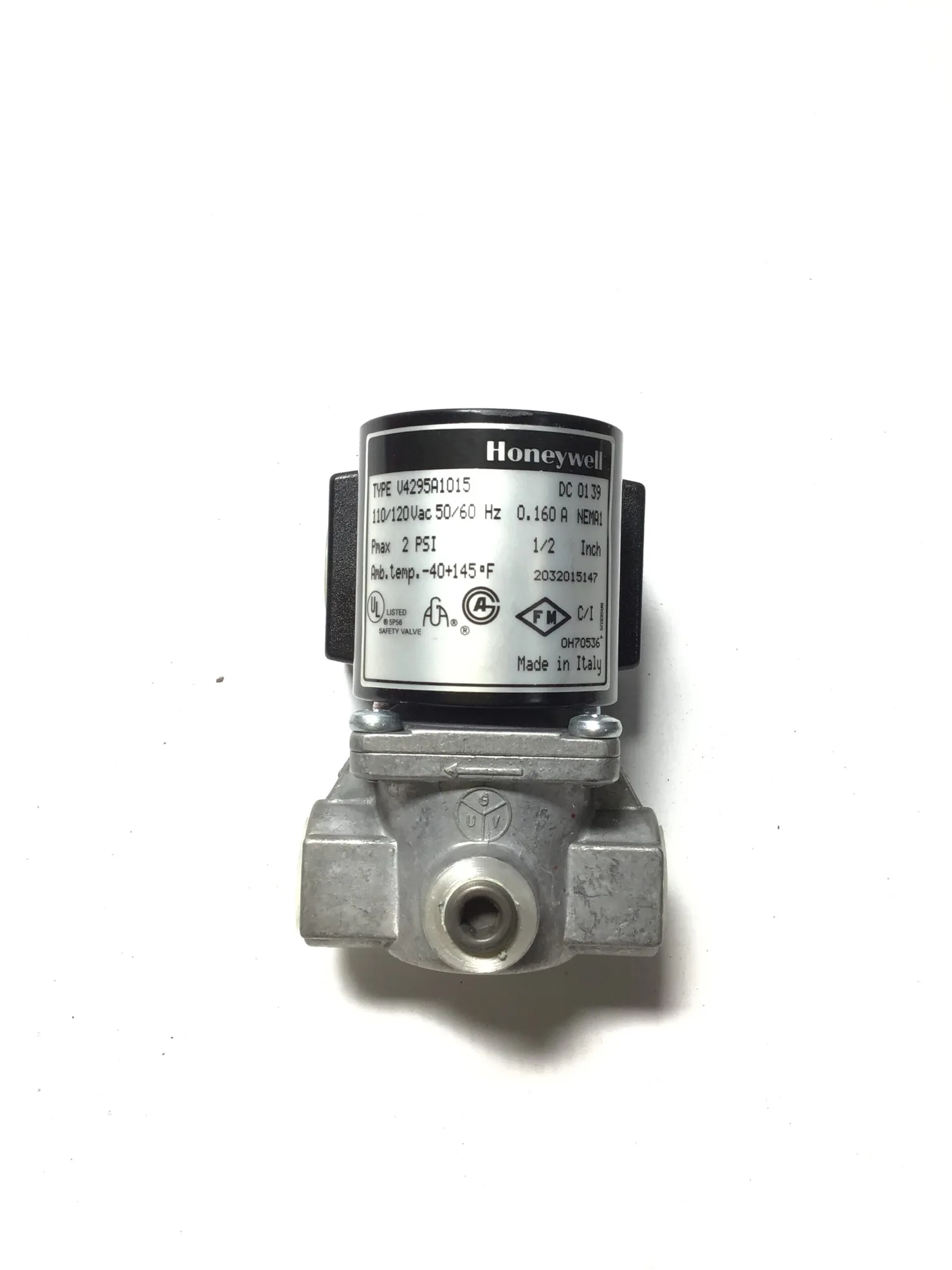Honeywell V4295A1015 Pilot Solenoid Valve 1/2″NPT