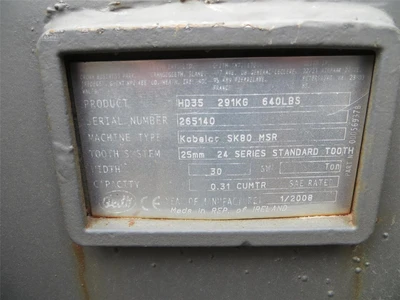 New | in-Stock 2008 GEITH HD35-KOBELCO SK80 SK70 Misc Construction Attachements New York US | Abele Tractor #1343122
