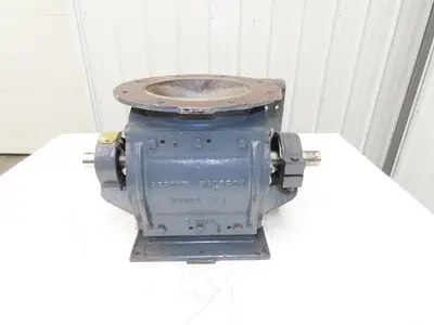 Sprout Waldron Rotary Airlock Feeder Valve 10x8" Round x Square Flange (Rebuilt)