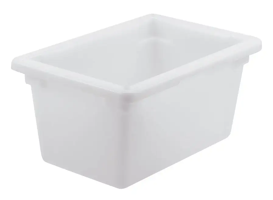 Food Storage Box, 18" x 12" x 9", White, PP (6 Each)