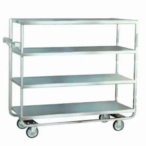 Lakeside 761 Queen Mary Cart - 4 Levels, 700 lb. Capacity, Stainless, Raised Edges