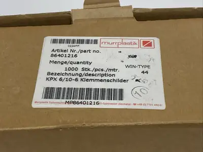 New | in-Stock Murrplastik Murrplastik 86401216 Connector Accessories Michigan US | Maverick Industrial Sales #1502271