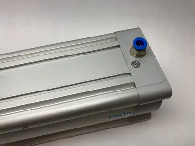 USED FESTO DBL-ACTING ISO CYLINDER ROD LOCK ATTACHED, 1722457