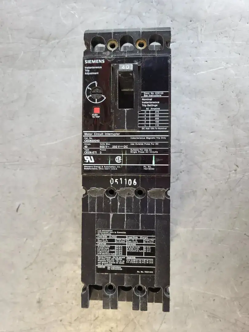 NEW SIEMENS CED63A040