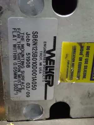 Welker Engineered Products  Pnuematic Cylinder