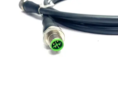 USED MURRELEKTRONIK POWER 0° CONNECTION CORDSET M12 MALE TO FEMALE
