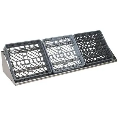 62" Wall Mounted Tubular Rack Shelf - glass or dishwasher trays