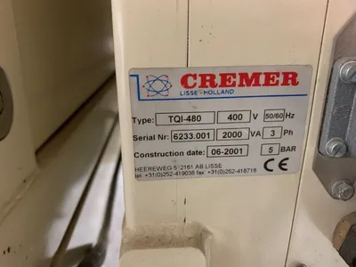 Used 2001 CREMER COUNTER TQI480 Chemical & Process Equipment Ohio US | HGR 24 #728833