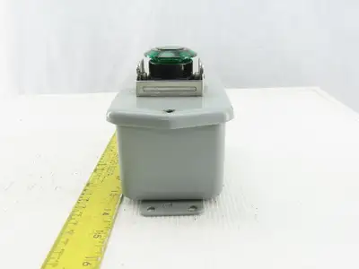 Hoffman E-D1PB1 Enclosure Type 4,6,12,13 W/ 800 FRXMQ24RA7/F 24V Green E-Stop
