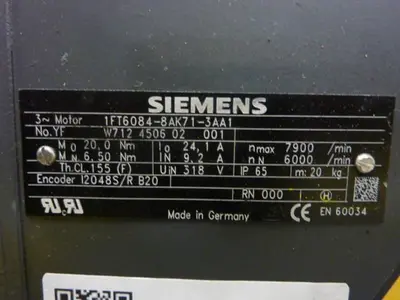 USED SIEMENS 1FT6084-8AK71-3AA1
