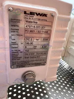 Used LEWA LDC 2 WATERLIKE DIAPHRAGM METERING PUMP W/ RELIANCE ELECTRIC 2.4 HP MOTOR Pumps California US | Equipment Lab #1281328