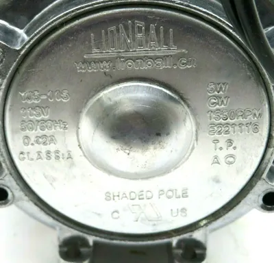 NEW LIONBALL YJ5-115 SHADED POLE MOTOR 115V 50/60HZ YJ5115