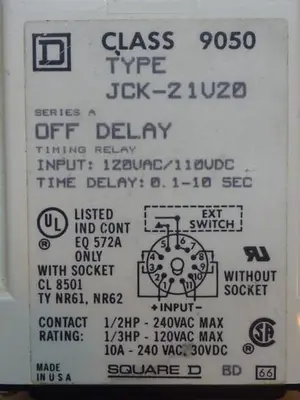 USED SQUARE D 9050-JCK-21V20