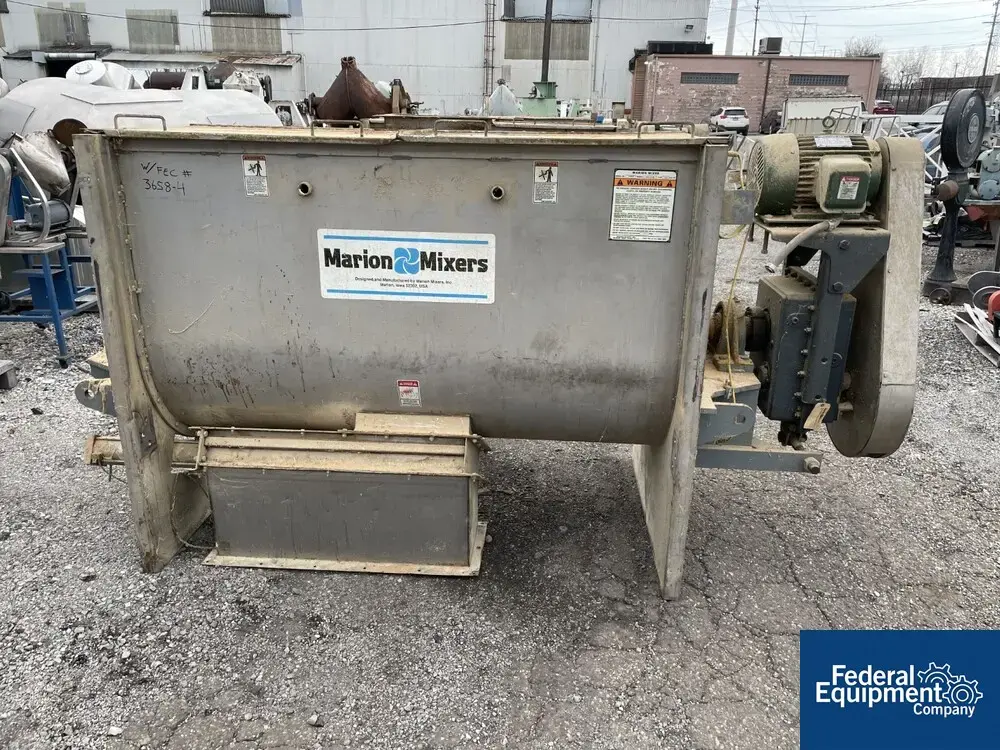 USED Marion Process Solutions 45 Cu Ft Marion Paddle Blender, S/S, Model BPS3672