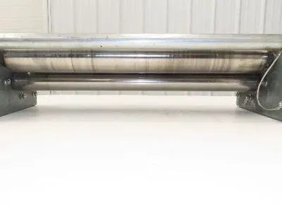 Hytrol 30" Slider Bed Belt Conveyor Tail Pulley Assembly 3.25" Pulley