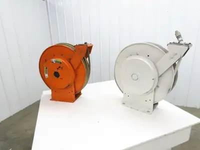 Hannay Reels Retractable Industrial Air Hose Reel 1/2" Lot Of 2