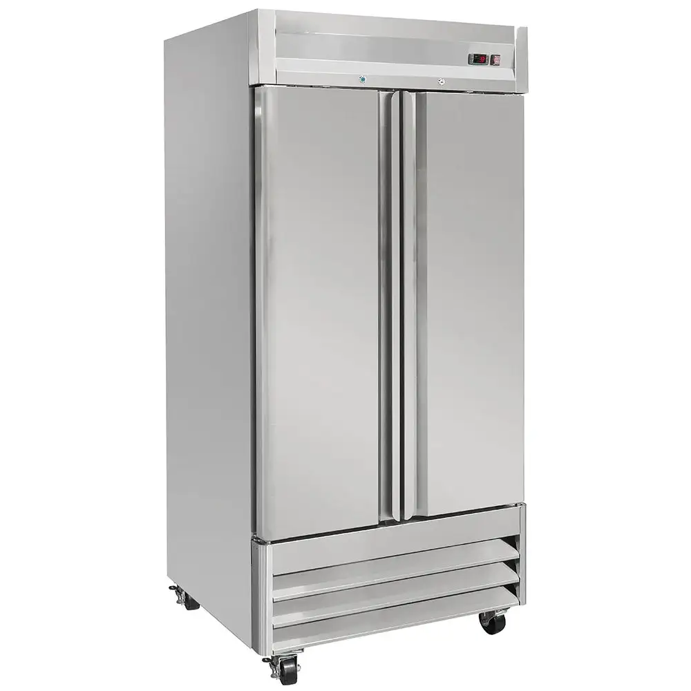 Compass SD35R - 39 1/2" Two Section Reach In Refrigerator - (2) Solid Doors, 115v