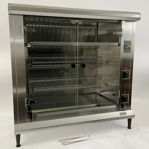 Equipex RBE-8 Electric 2 Spit Commercial Rotisserie, 208v/3ph