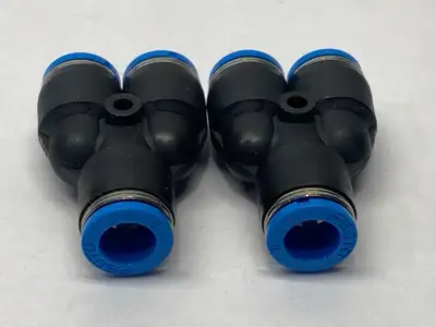 QSY-8, 153150 | Festo QSY-8 Push-In Y-Connector/Fitting 8mm Tube O.D. 153150 LOT OF 2 - New Other