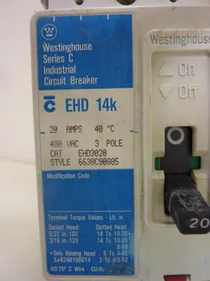 USED WESTINGHOUSE EHD3020