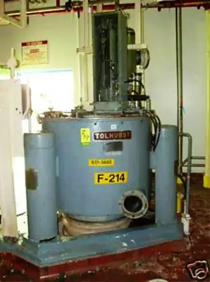 Tolhurst 40 x 24 Batch-Master perforate basket centrifuge, 316SS.