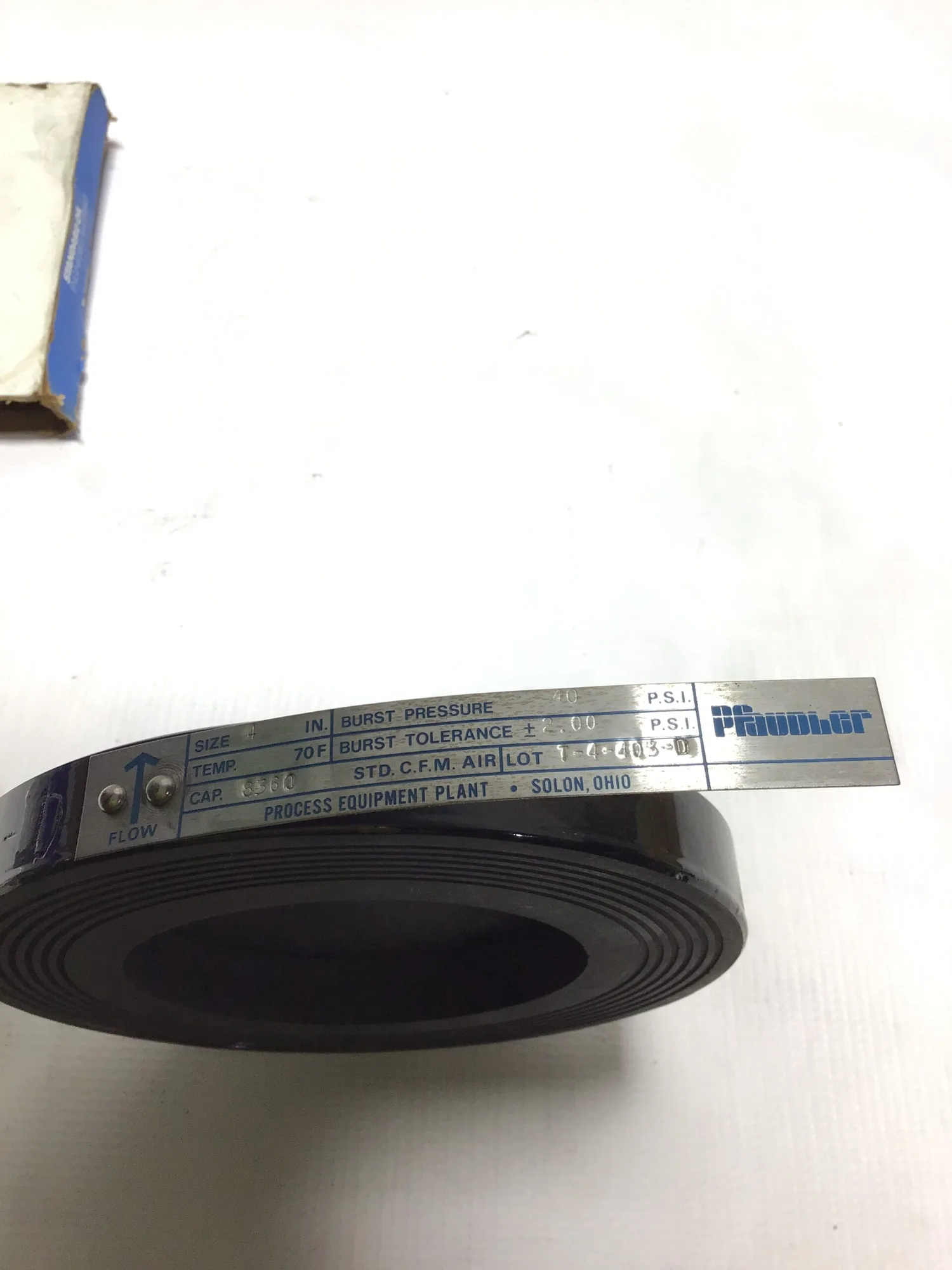 Metaullics Falls T-4-403-D Rupture Disk