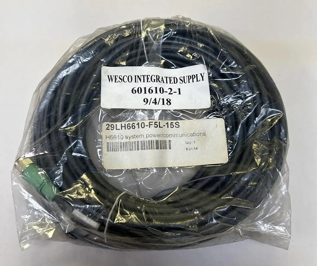New | in-Stock WESCO 29LH6610-F5L-15S Cable & Wire Ohio US | Surplus Asset Holdings #1246678