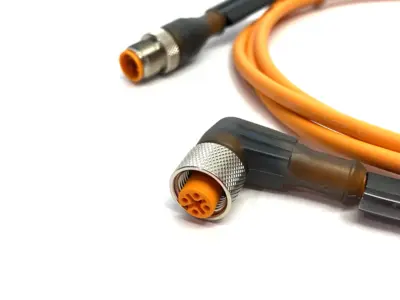 RST 4-RKWT 4-251/2M | Lumberg Automation  Connection Cable M12 M/F 4-Pin Rt Angle - New – Open box