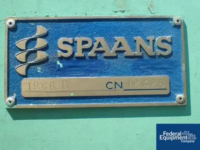 USED Spaans Manufacturing LTD. 20" X 201" Spaans Screw Conveyor, S/S, 5 HP